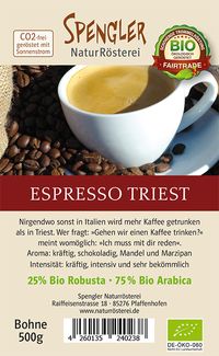 Espresso Triest Bio und Fairtrade
